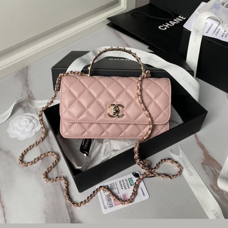 Ch*el top handle bags
